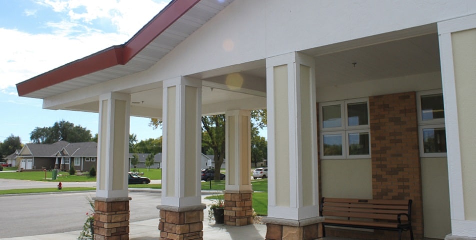 New Entrance at Clara City Care Center